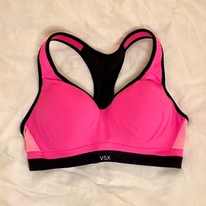Victoria's Secret Pink and Black Sports Bra